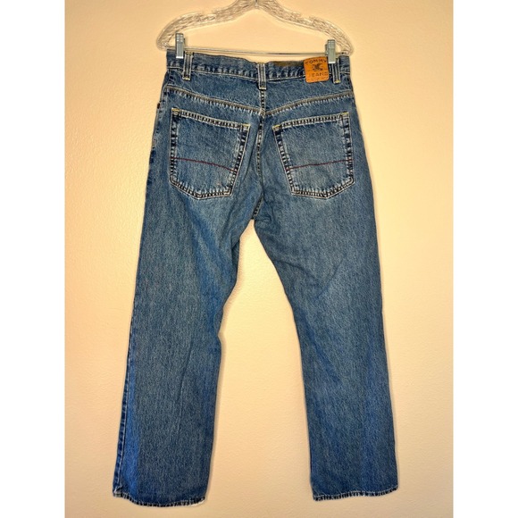Tommy Jeans VINTAGE 1990s Denim Jeans Medium Wash Straight Leg Mens 31x32 - Picture 7 of 8